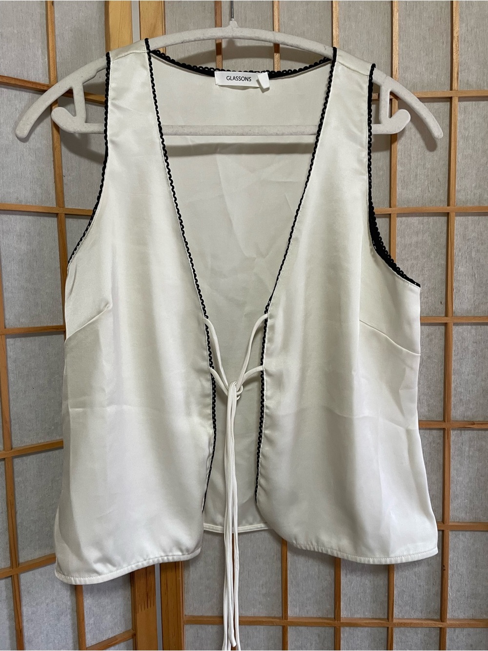 Glassons Tie Front Sleeveless Top